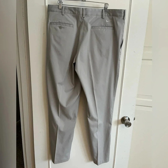 Men's  Chino Golf Trousers, Grayish Beige, size 36, 32 Length - Picture 4 of 13
